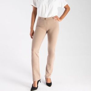 NWT khaki twill classic dress pant yoga pant